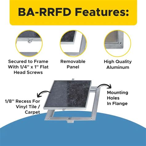 BIM objects - Free download! Removable Floor Hatch Recessed for Vinyl ...