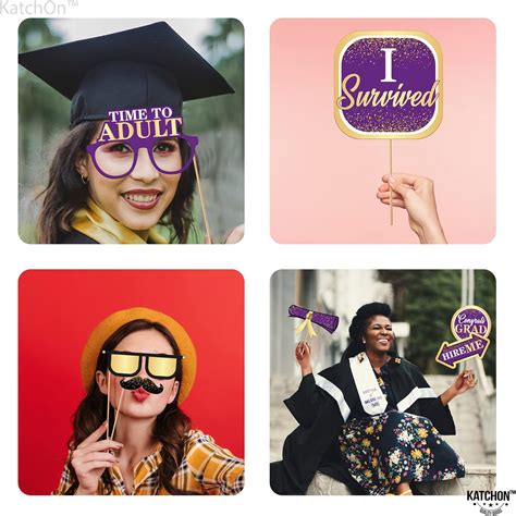Buy Purple Graduation Photo Booth Props 2022 - Graduation Props 2022 ...