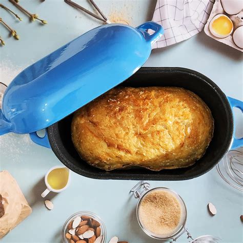 FANQIEW Dutch Oven Enameled Cast Iron Bread Pan with Lid India | Ubuy