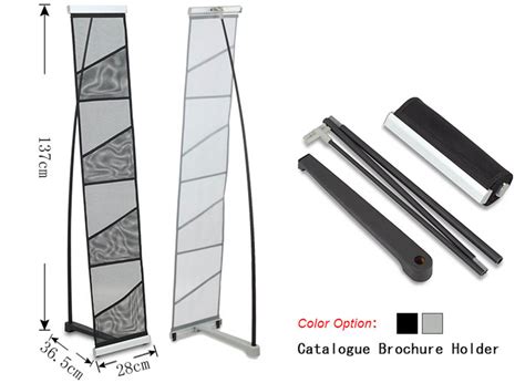 A4*4 nylon pocket catalogue holder stands,modern floor magazine holder