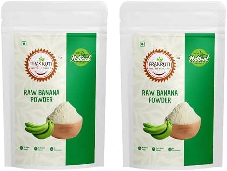 PRAKRUTI NUTRI FOODS Heat Pump Dehydrated Raw Banana Powder | 100% ...