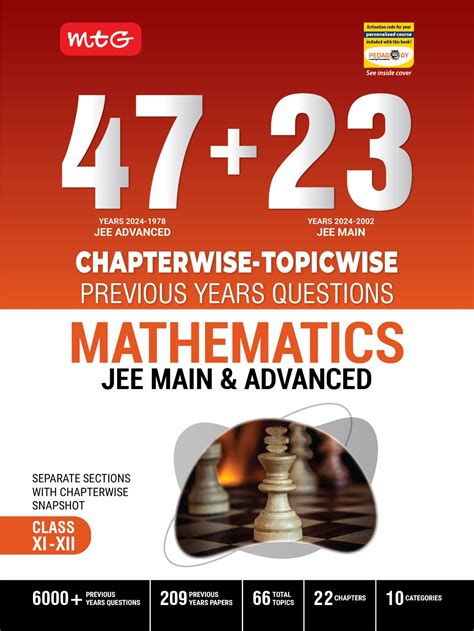 47 + 23 Years Jee Main (2024-2002) And Jee Advanced (2024-1978) Chapter ...