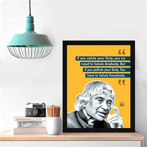 Buy Chaka Chaundh - Abdul Kalam Motivational Quotes Frames for Wall ...