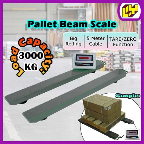 3000KG Pallet Scale Industrial Beam Scale Pallet Weighing Scale Weigh Beam Floor Platform Scale ...
