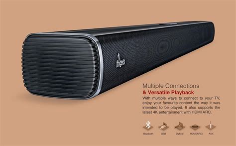 FINGERS Octane-100 Multimedia Sound Bar with Powerful 100 Watts ...
