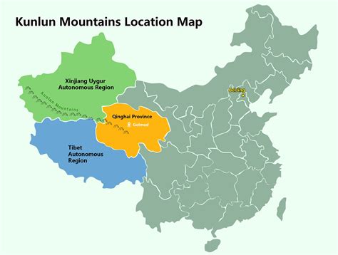 china mountain ranges map