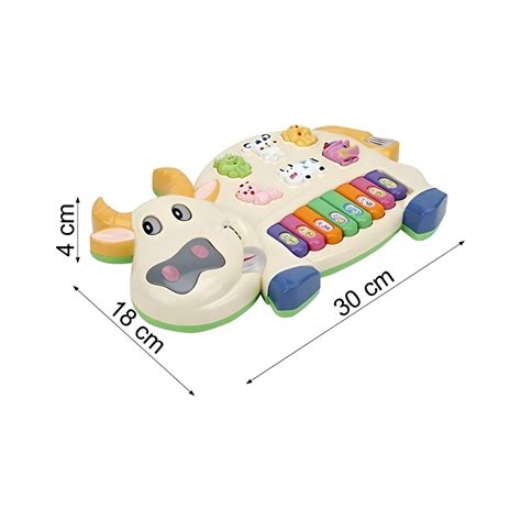 Musical Piano Toy for Kids - Flashing Lights, Animal Sounds, and Melodies