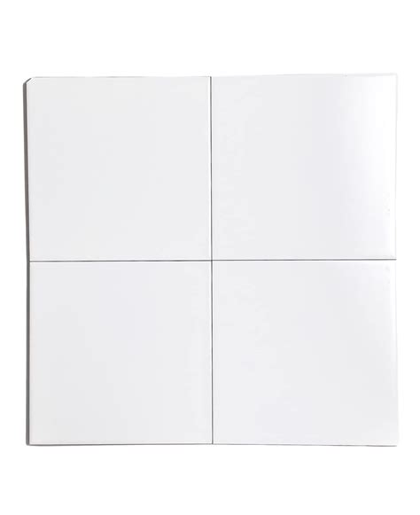Tenedos 6x6 Ceramic Wall Tile Matte White Square Tiles Kitchen ...