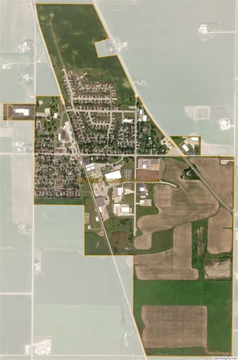 Map of Arlington village, Wisconsin - Thong Thai Real