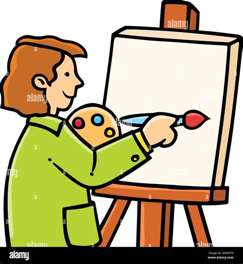 Painter Cartoon Clipart