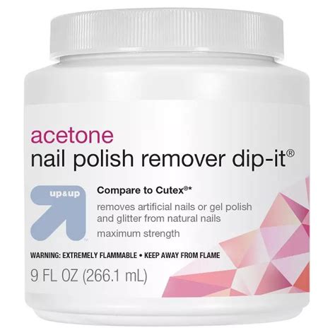 up&up maximum strength acetone nail polish remover
