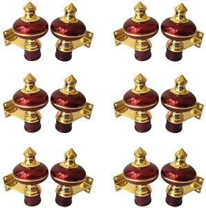 Shining Maroon Curtain Hooks, Curtain Knobs, Curtain Rods, Rod Rail ...