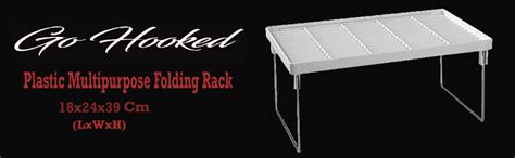 Buy Go Hooked Folding Rack,Plastic,39 X 24 X 18 cm,White Online at Low ...
