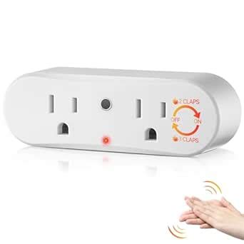 Saillong Clapping Light Control Switch,220V Wireless Wall Outlet with 3 ...