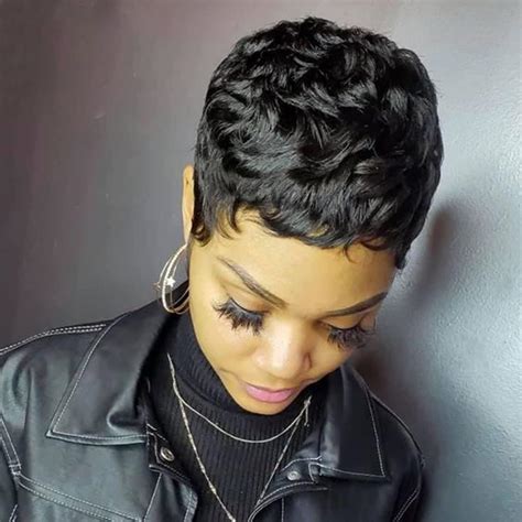 Amazon.com : YOUKNOWIG Pixie Cut Straight Short Bob Wig for Black Women ...