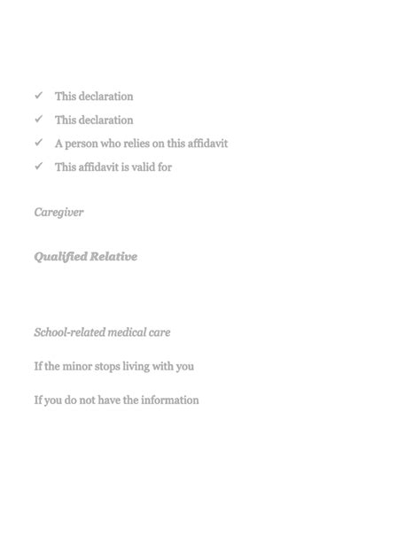 Free New Mexico Caregiver's Authorization Affidavit Form - PDF | 347KB ...