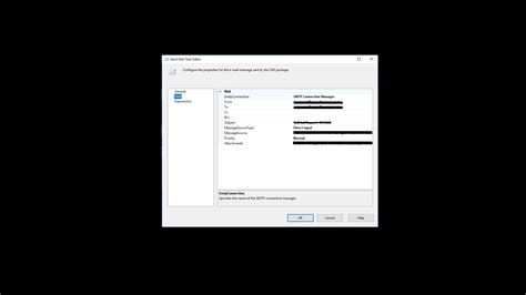 SSIS SendEmail Task 的图像结果