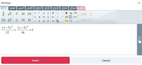 Word MathType 的图像结果