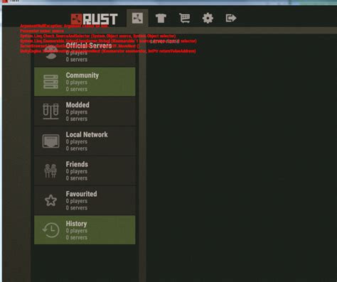 腐蚀（rust） 这个游戏我用steam进去后不显示服务器 本来玩的很正常突然就没有服务器了_百度知道
