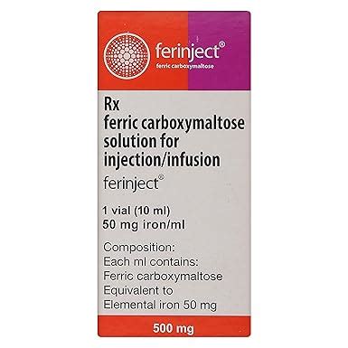 Ferinject 500mg - Vial of 10 ml Injection : Amazon.in: Health ...