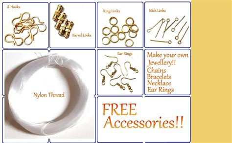 GoSetGet! Assorted Golden Beads - 12 Shapes, Acrylic with High Sparkle ...