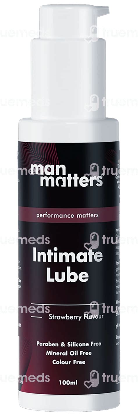 Man Matters For Men And Women Strawberry Water Based Intimate Lube 100 ...