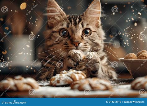 Image result for Cat Chasing Cookies