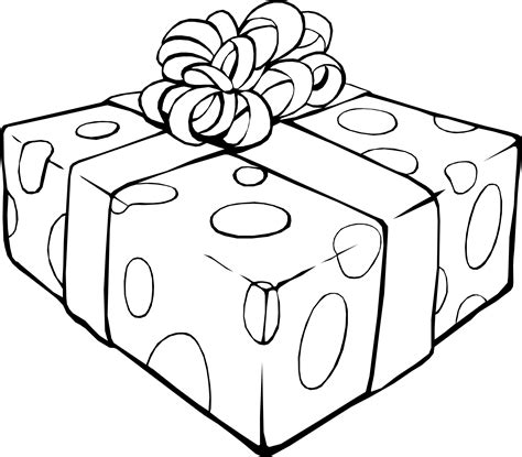 Christmas Present Coloring Pages For Kids at GetDrawings | Free download