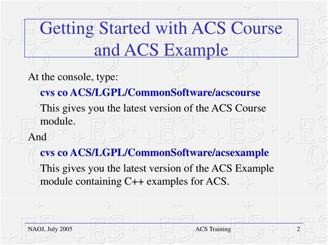ACS Tutorial Video 的图像结果