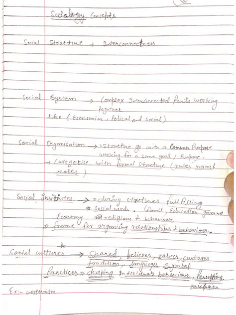 Image result for Sociology Lecture Notes PDF