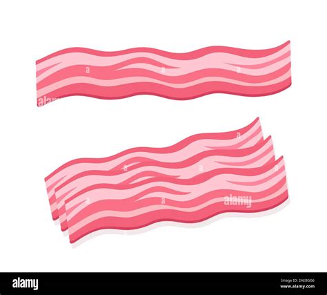 Strips of bacon Stock Vector Images - Alamy