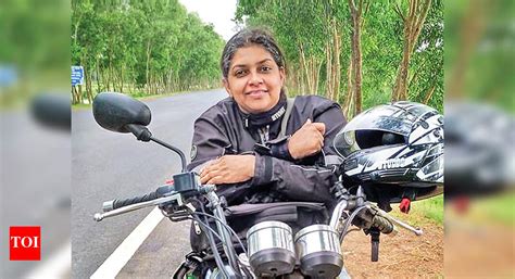 Middle Aged Woman Biker: Have bike, will travel! | Kochi News - Times ...