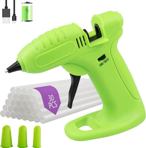 Amazon.com: Cordless Hot Melt Glue Gun Kit - FEITA USB Rechargeable ...