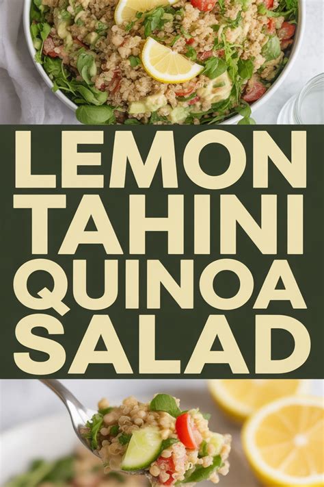 Lemon Tahini Quinoa Salad