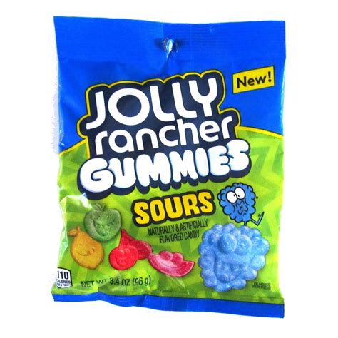 Buy Jolly Rancher Gummies Sours 1 bag Sour & Chewy Gummy Candy - Green ...