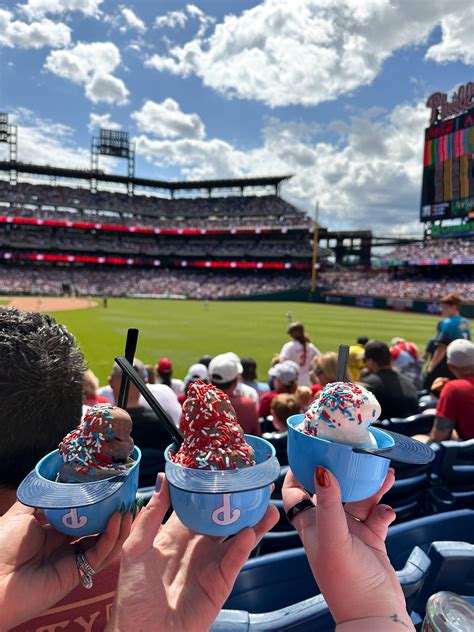 ice cream | Philadelphia phillies baseball, Phillies game, Baseball ...