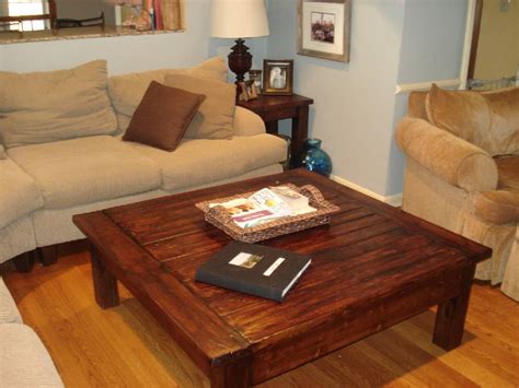 30 Photos Why Large Square Wood Coffee Tables Remain a Living Room Staple