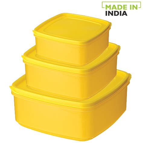 Buy Ratan Modular Plastic Container - Yellow, Super Seal, 22433 Online ...