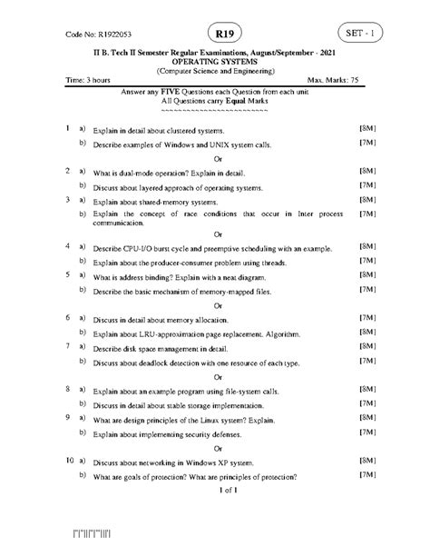 Operating Systems R19 AUG 2021 - |''|''|||''|'''|||'| Code No: R II B ...