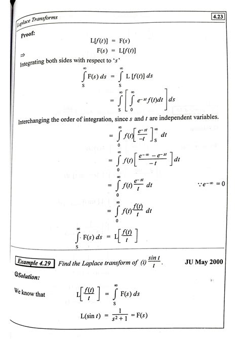 Image result for Solve Integrals Using Laplace