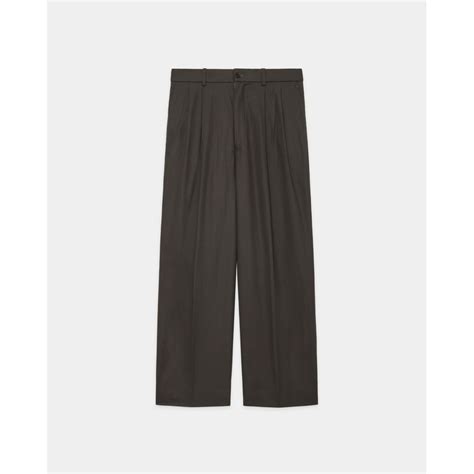 MARKAWARE CLASSIC FIT DOUBLE PLEATED TROUSERS | MAROON WEBSTORE