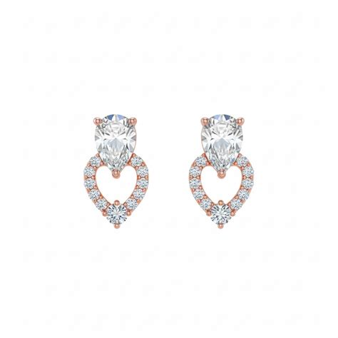 Heart Sterling Silver Stud Earrings for Women & Girls – Romantic ...