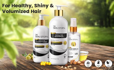Buy The Skin Story Keratin Shampoo - 200ml and Conditioner- 100gm Combo ...