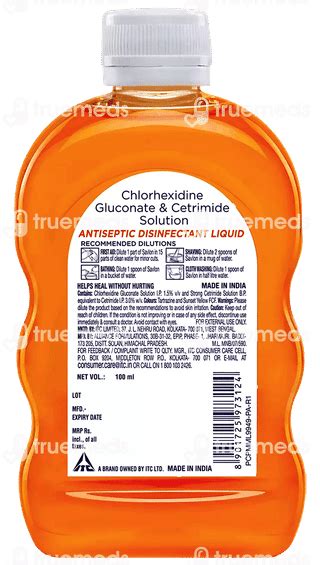 Savlon Antiseptic 0603 Liquid 100 Ml - Uses, Side Effects, Dosage ...