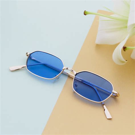 EYEZ UNISEX RECTANGLE METAL SUNGLASSES BY TED SMITH (IN 4 COLORS) – Ted ...