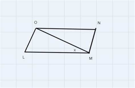 in parallelogram LMNO, angle L=50 degree and angle OMN is equal to 80 ...