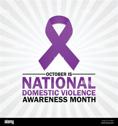 October Is National Domestic Violence Awareness Month. Holiday concept. Template for background ...