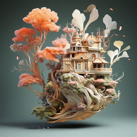 Premium Photo | 3d art