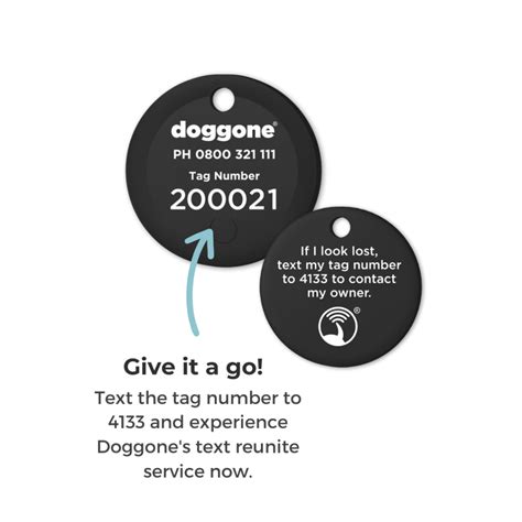 The Doggone Text Reunite Tag - Doggone