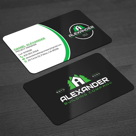 Best Construction Business Cards 的图像结果